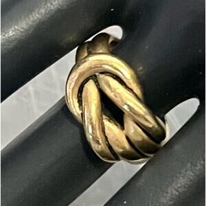 Vintage Premier Designs gold toned knot ring